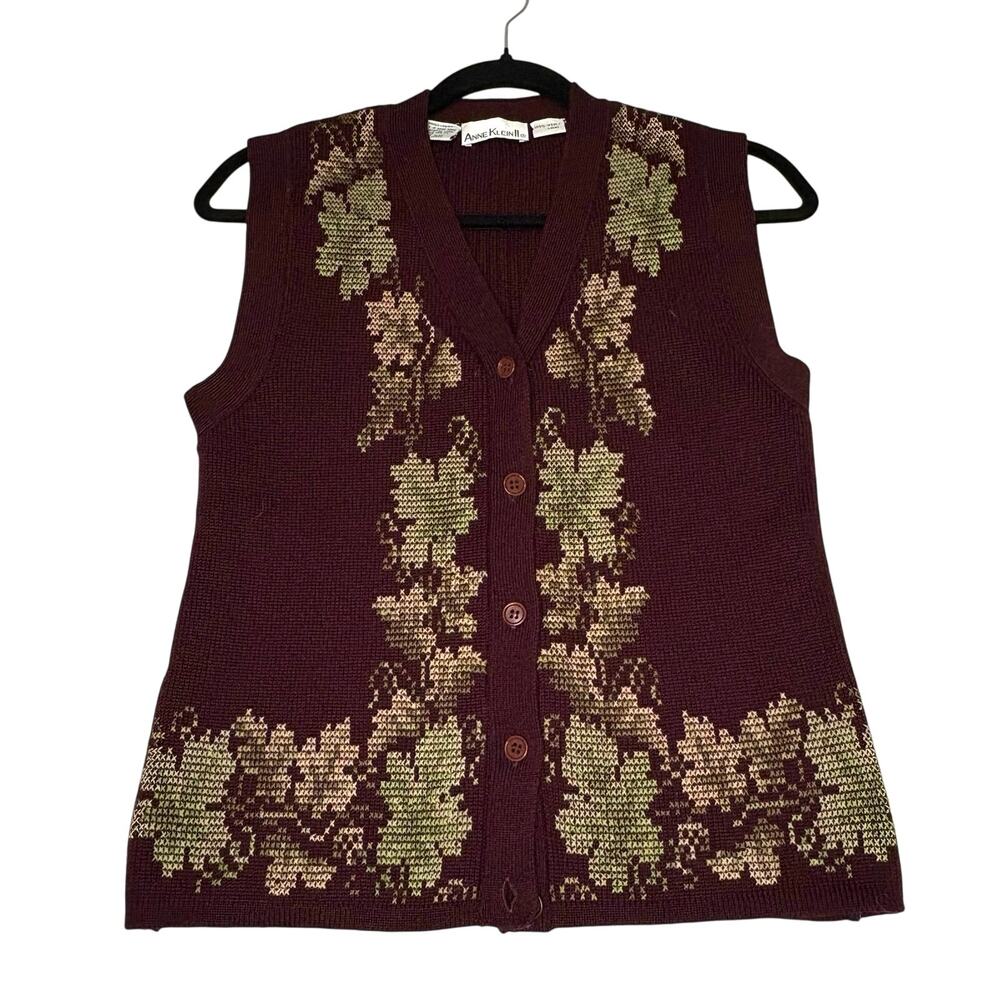 Anne Klein Vintage Wool Sweater Vest